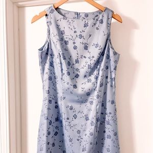 Periwinkle blue knee length dress